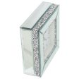 Table clock Alexandra House Living Grey Crystal 14 x 14 x 5 cm For Cheap