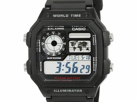 Men s Watch Casio AE-1200WH-1AVEF Black on Sale