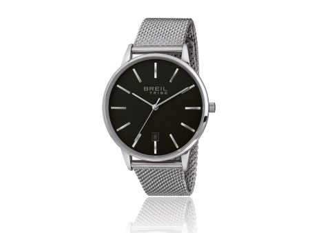 Men s Watch Breil EW0458 Black Silver (Ø 41 mm) Online Sale