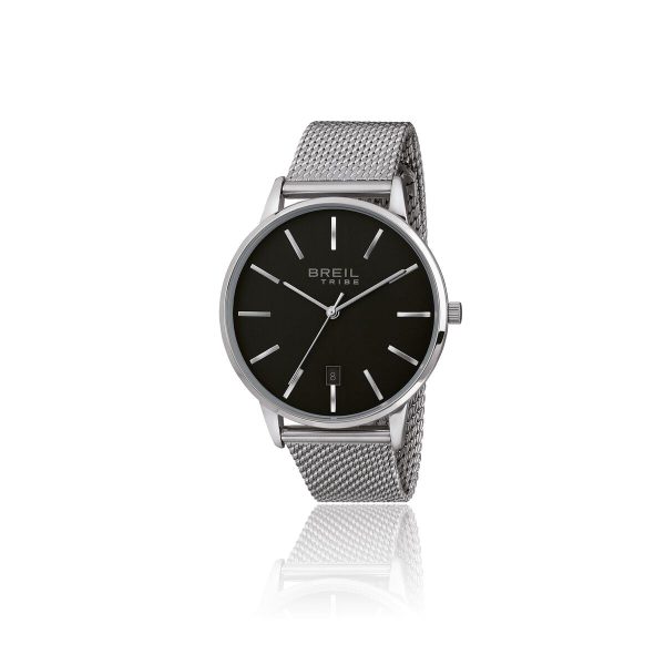 Men s Watch Breil EW0458 Black Silver (Ø 41 mm) Online Sale