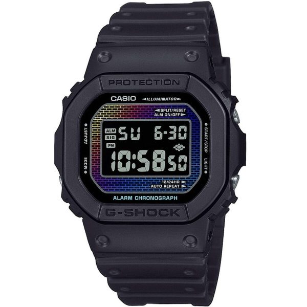 Men s Watch Casio G-Shock THE ORIGIN - RAINBOW BRICK WALL SERIE Black Supply