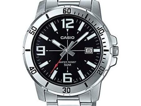 Men s Watch Casio COLLECTION Black Silver (Ø 45 mm) Online