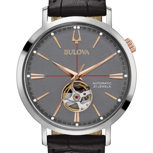 Men s Watch Bulova 98A187 Black Grey Hot on Sale