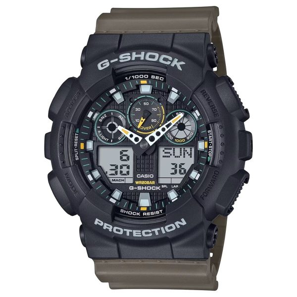 Men s Watch Casio G-Shock OVERSIZED - TWO TONE UTILITY COLOURS Black (Ø 51 mm) Supply