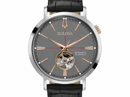 Men s Watch Bulova 98A187 Black Grey Hot on Sale