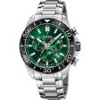 Men s Watch Festina F20042 3 Green Silver For Sale