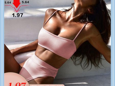 2020 Spring New Sexy Bikini Set Women Swimsuit Solid Bikini Backless Swimwear Low Waist Bathing Suit Female Brazilian Biquini Online