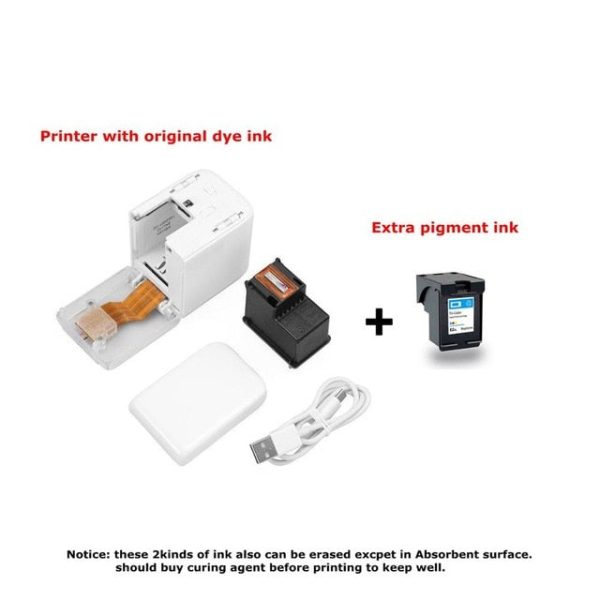 Handheld Mobile Printer Paperless Multi-surface tattoo photo logo pattern bar code mbrush Portable MINI Color Printer Online Hot Sale