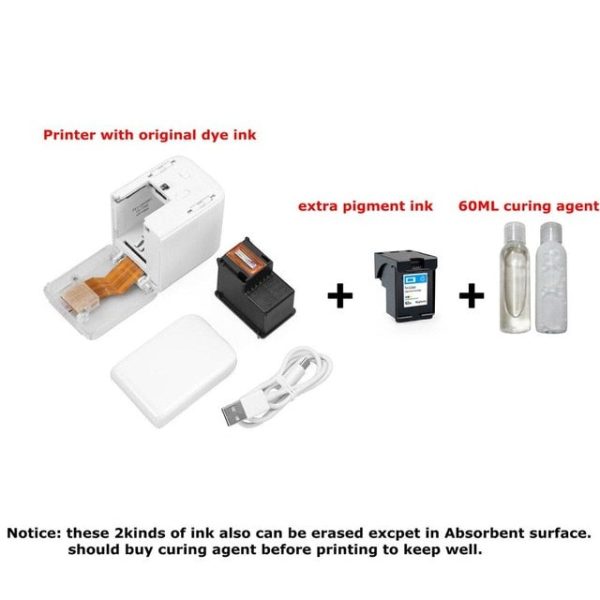 Handheld Mobile Printer Paperless Multi-surface tattoo photo logo pattern bar code mbrush Portable MINI Color Printer Online Hot Sale