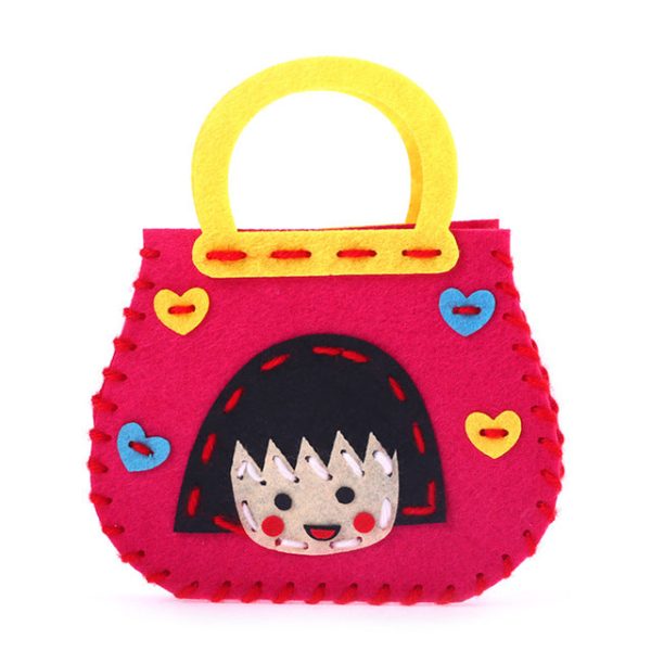 Non-Woven Fabric DIY Handbag Children Craft Toy Mini Bag Non-woven Cloth Colorful Handmade Bag Cartoon Animal Children Handbags For Discount