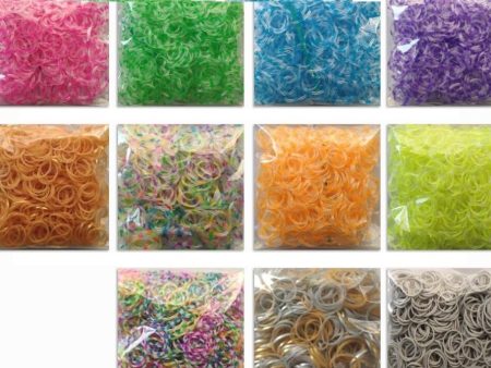 loom rubber bands bracelet for kids or hair rainbow rubber loom bands make woven bracelet DIY toys Xmas 2019 Gift Discount