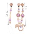 Baby Toy Wooden Pram Clip Pacifier Clip Chain Mobile Pram Personalize Name Rattle Stroller Toys Bed Bell Around Neborn Gift Toys Online now